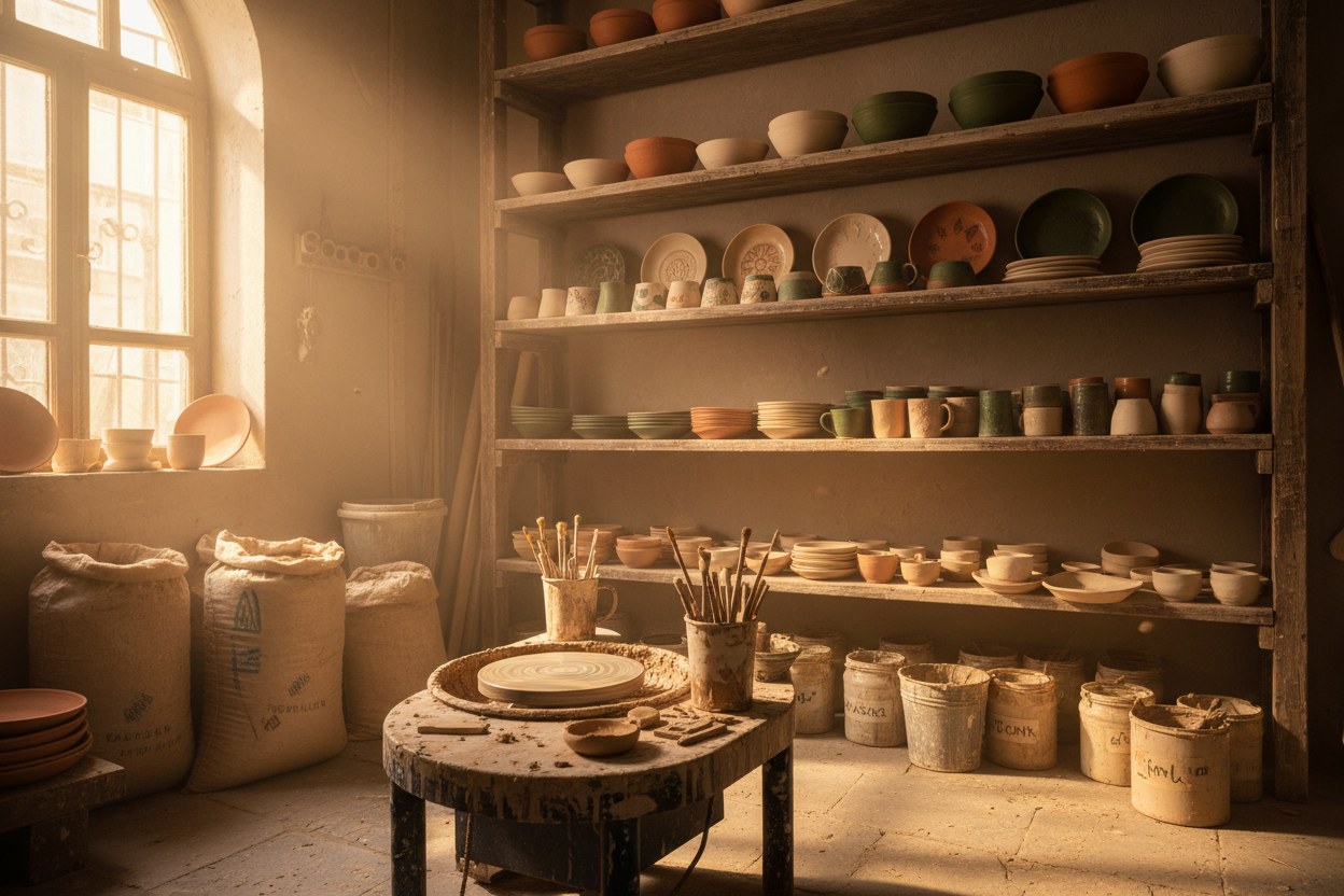 El yapımı stoneware sabah kupası: pürüzlü tutuşlu, kalın gövdeli terracotta sırlı kupa